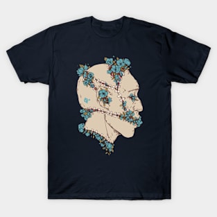 Blue flower T-Shirt